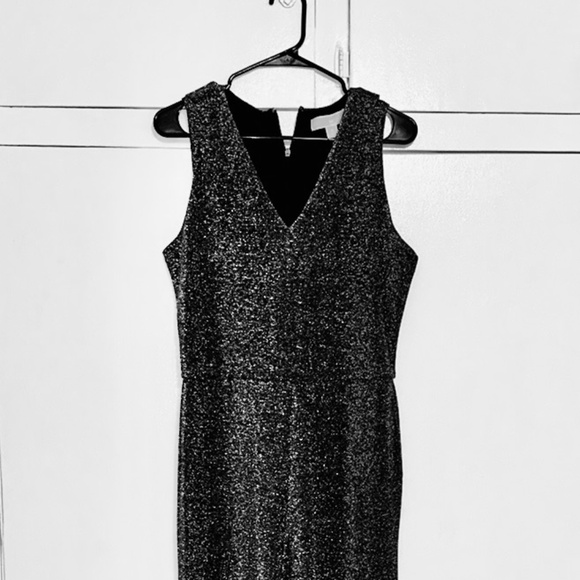 Michael by Michael Kors black/silver stretch jumpsuit - Picture 1 of 7